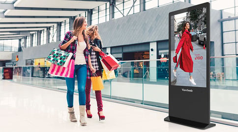 ViewSonic ePoster Kiosk in retail