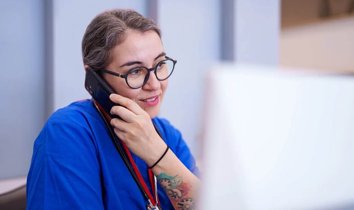 UCaaS phone system used by health staff